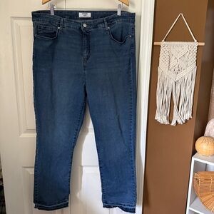 Denizen Levis Dark Wash High-Rise Ankle Straight Jeans / Size 18 Waist 34